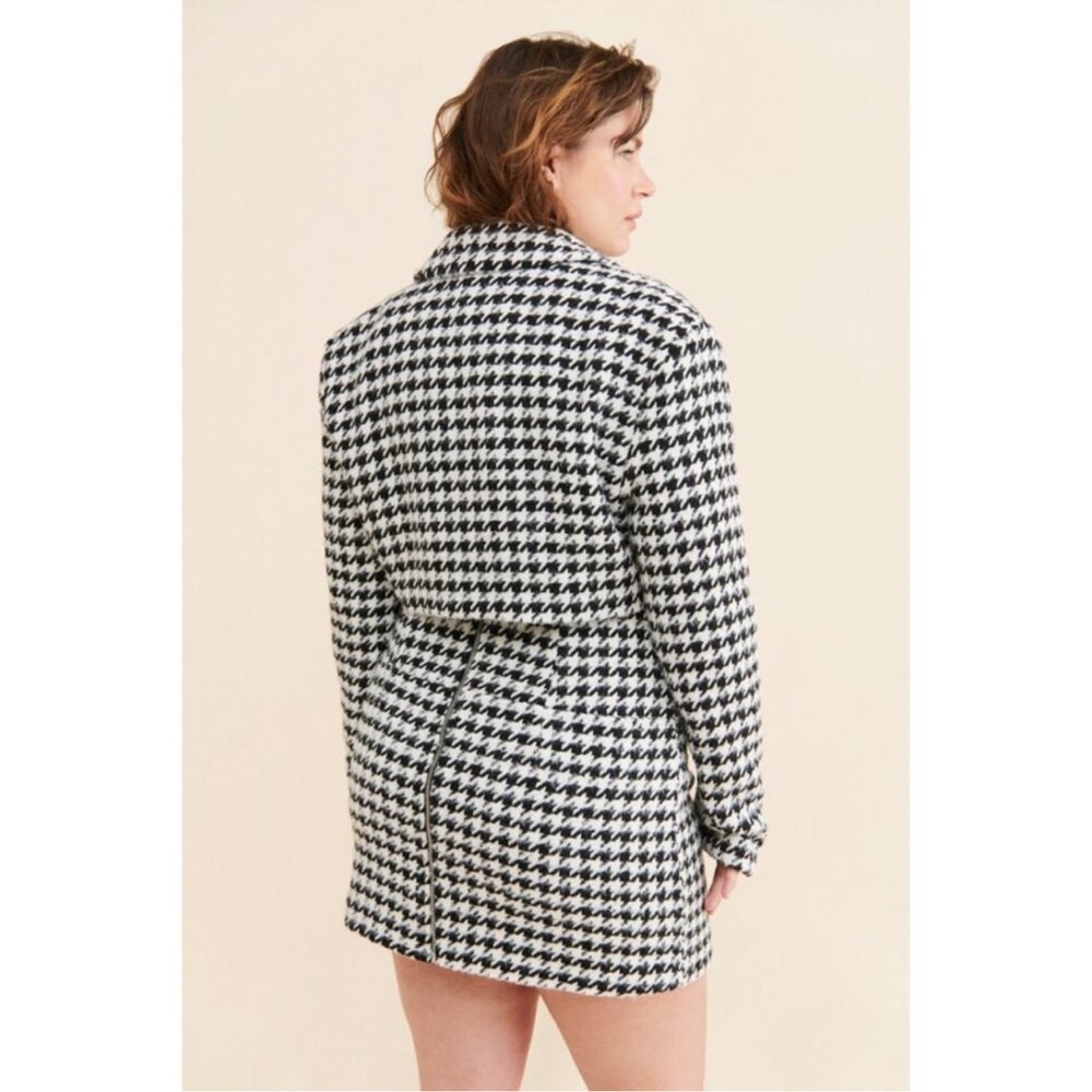 For Love And Lemons Bonnie Houndstooth Mini Skirt 1X - Picture 7 of 8